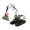 HUINA 1594 RC Excavators for Adults 1:14 Scale Professional Digger Construction Vehicle Hobby Gift RC Tractor Crawler Toy Lights 3