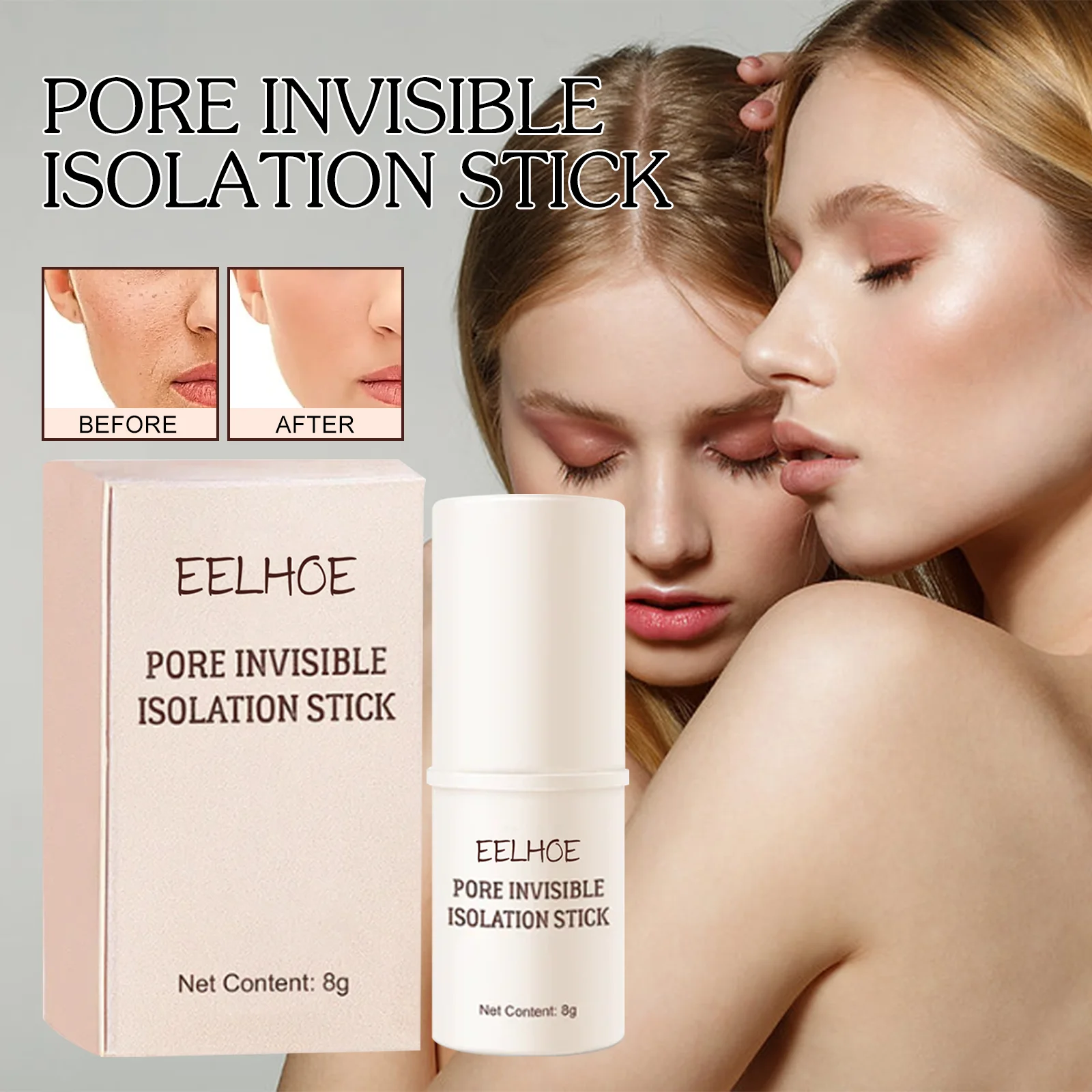 Moisturizing Waterproof Face Primer Makeup Base Gel Oil-control Matte Smooth Fine Lines Invisible Pore Invisible Isolation Stick