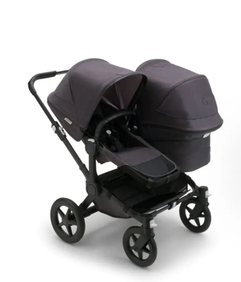 BEST Bugaboo Donkey 5 Mono Pushchair Stroller Pram Carrycot Black Newborn Infant New