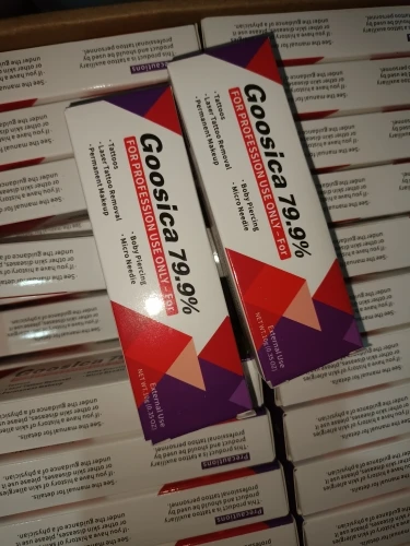 Pommade anesthésiante Goosica originale à 79,9 % pour microblading, maquillage permanent, tatouage, peau et corps photo review