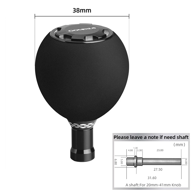 Gomexus EVA Spinning Reel Handle Knob 38mm For Shimano Vanford