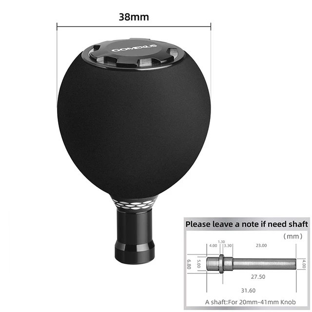 Gomexus EVA Spinning Reel Handle Knob 38mm For Shimano Vanford