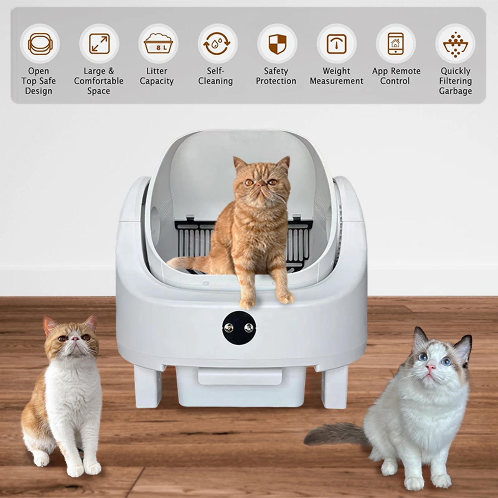 Smart Self-Cleaning Litter Box 5