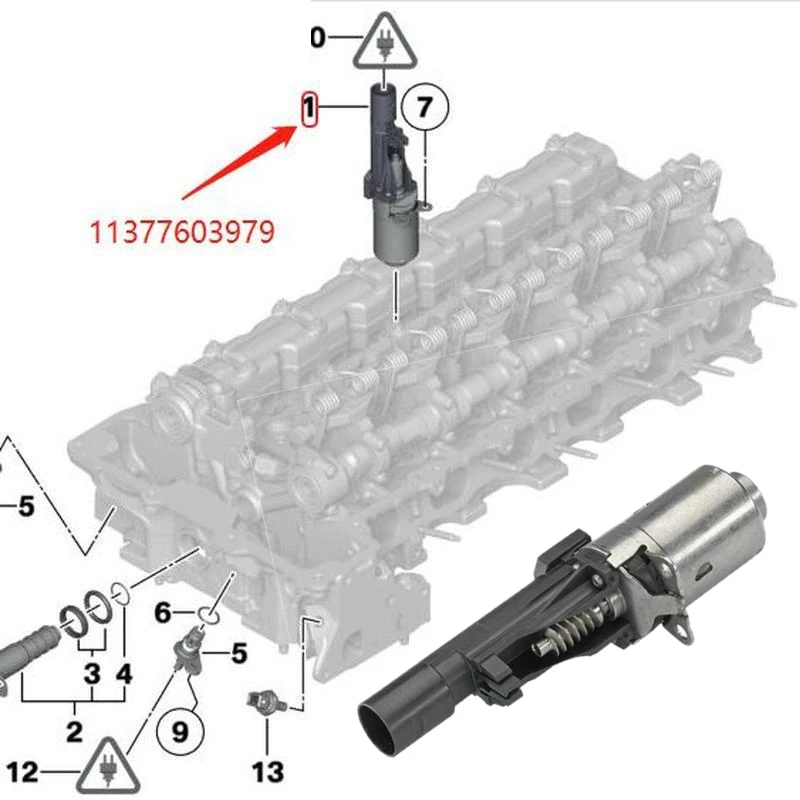 1pc 11377599021 11377603979 Genuine Cylinder Head Valvetronic Timing Actuator Motor for BMW N20 N55 135i 228i 320i 328i 428i