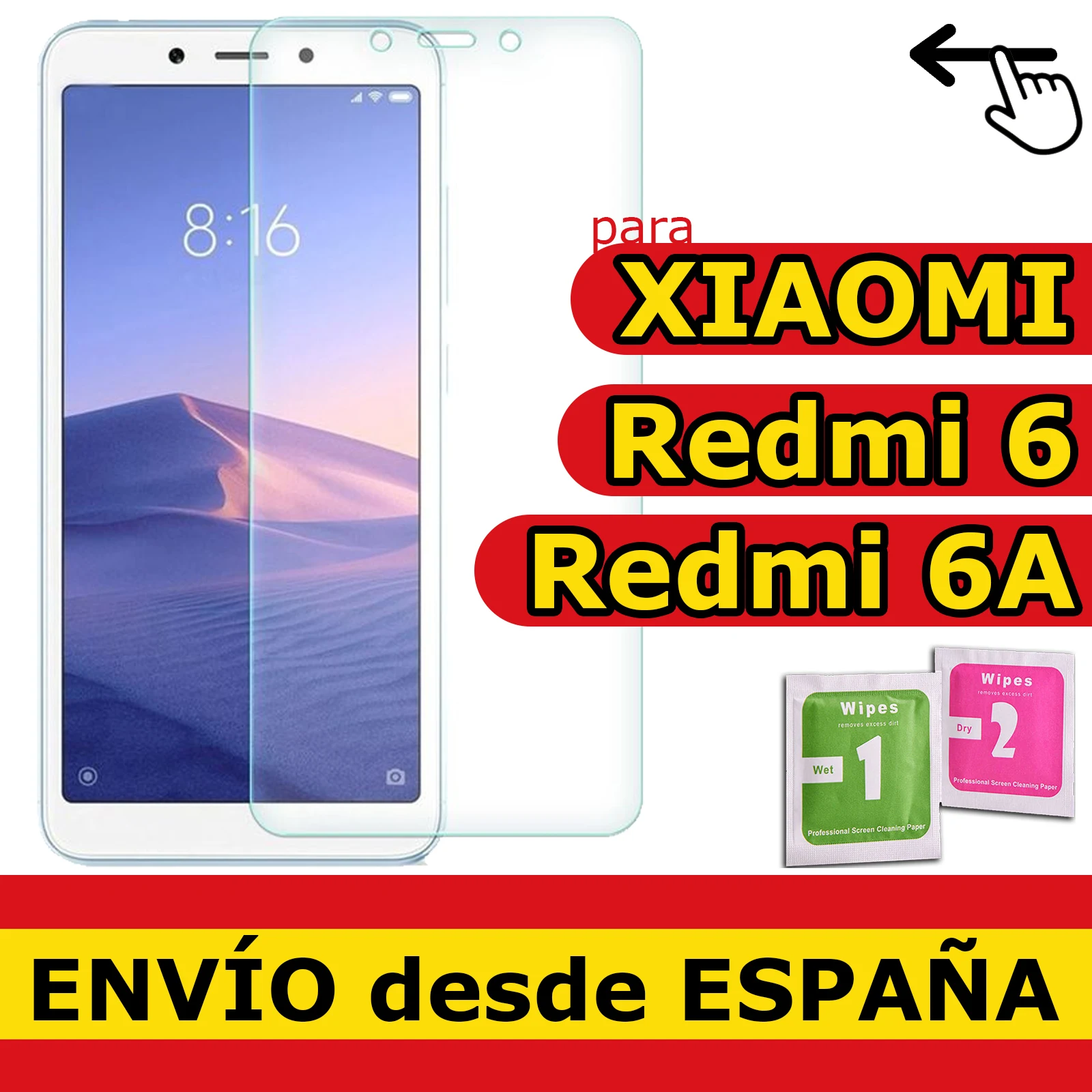 Pellicola Vetro Temperato Per Xiaomi Redmi 6 / Redmi 6A Protezione Qualità Premium 9H 0.33Mm
