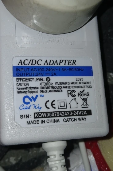 5.5mm x 2.1mm Universal Switch Power Supply LED Driver 100-240V AC to 12V 24V Converter Power Adapter 2A 3A Charger photo review