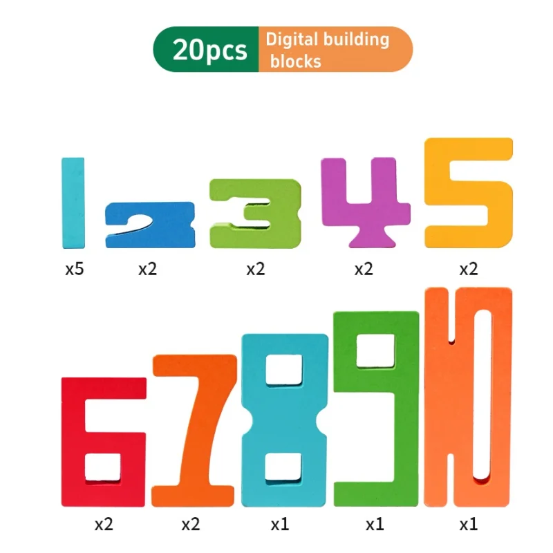 Math Toys Montessori Math Toys Wooden Number Stacking Building Blocks Digital Balance Toy Preschool Learning Number Toy For Kids Gifts math toys building blocks toys educational toys teaching aids toys