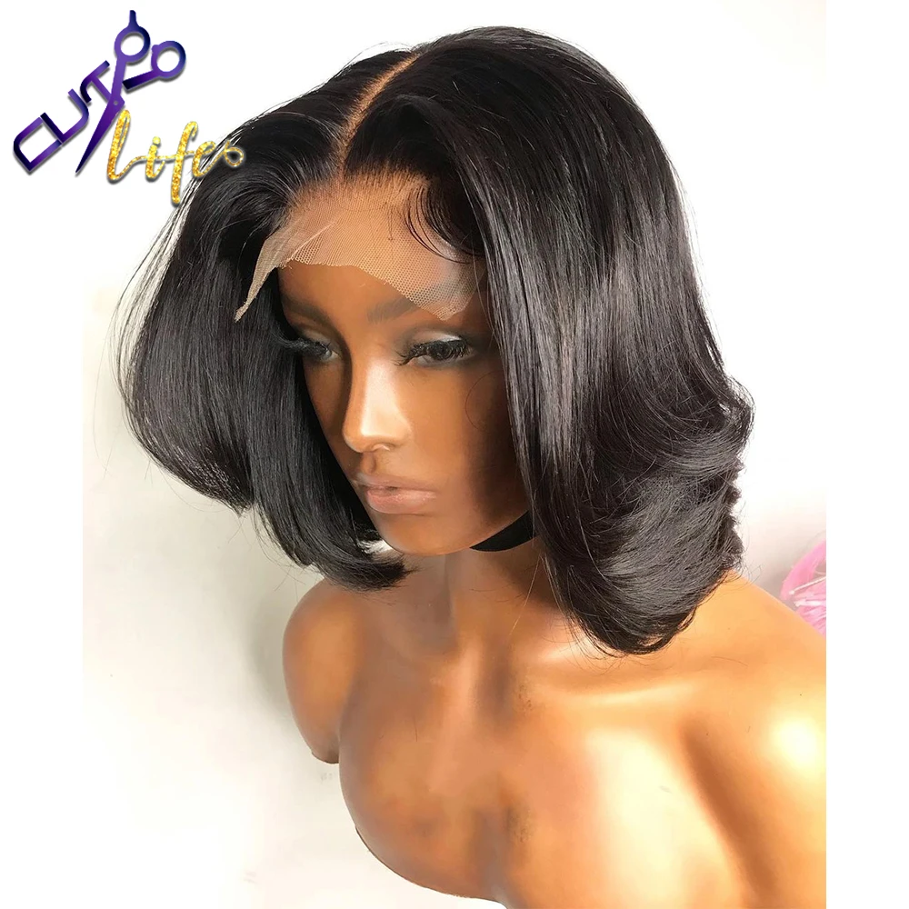 Human Hair Wig Lace Front Wigs Body Wave Highlight Short Bob Wigs 4x4 Bob Wig Lace Closure Wig Human Hair 13x4 Lace Frontal Wigs For Women Preplucked
