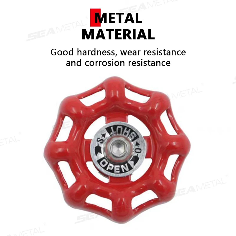 Metal Car Knob Decoration Red Self Adhesive Interior Ornament