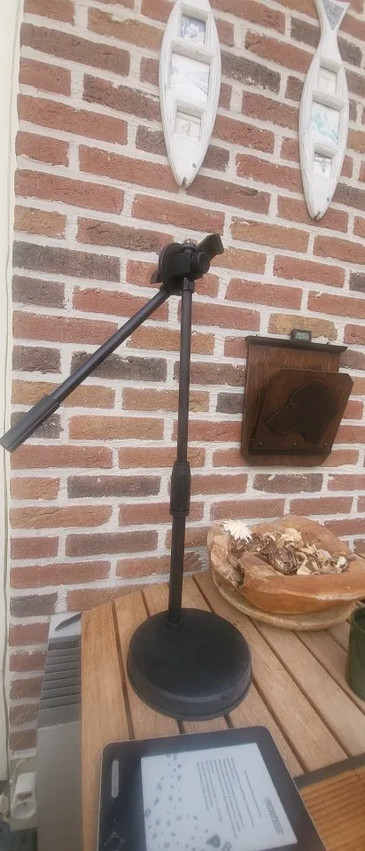 Overhead Tripod with Ring Light Table Tabletop Shooting Stand Tripods with Mobile Phone Holder Boom Arm for Nail Art Photography photo review