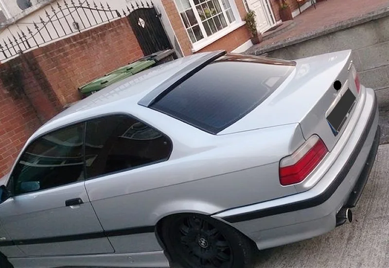 

Rieger Style Upper Glass Spoiler For BMW E36 3 Doors Coupe quality A+ car accessories wingglets side skirt car tuning bumper