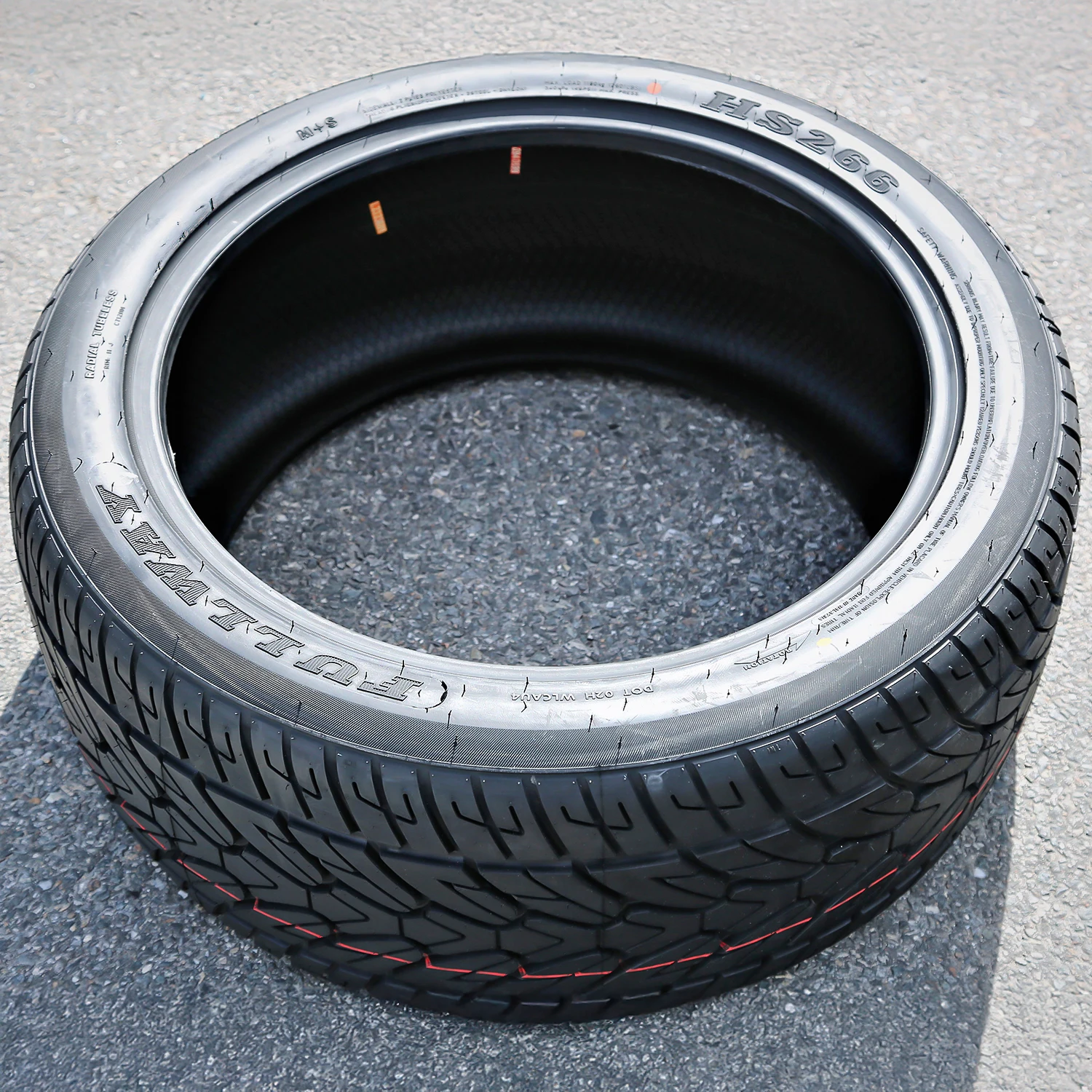 4 New Atlas Paraller A/T Tires – LT265/65R18 Load Range E (10 Ply) – Outlined White Letters