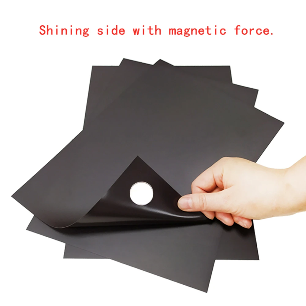 A4 Magnet Sheets Black Magnetic Mats for Refrigerator Photo and Picture  Cutting Die Craft Magnets Magnetic on One Side 0.5mm - AliExpress