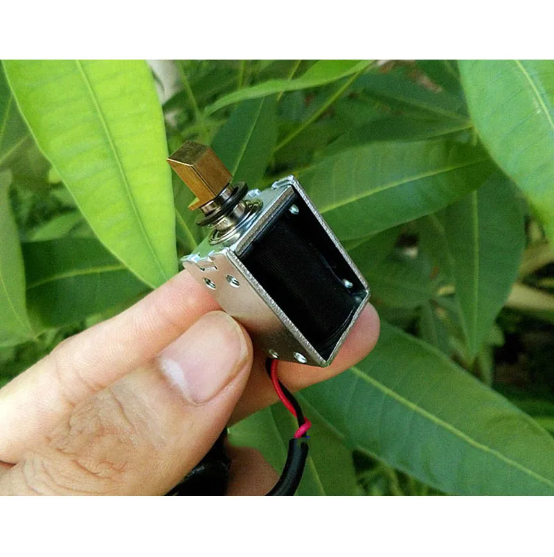DC 6V-12V 흡입식 푸시풀형 프레임형 DC 솔레노이드 전자석 스트로크 3mm