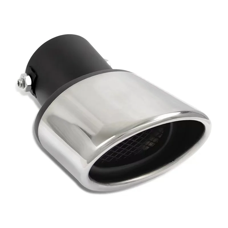 2018-20 Toyota IZOA CHR Car Rear Tail Throat Muffler Exhaust Pipe Tip 60mm Stainless Steel Single Outlet Auto Access