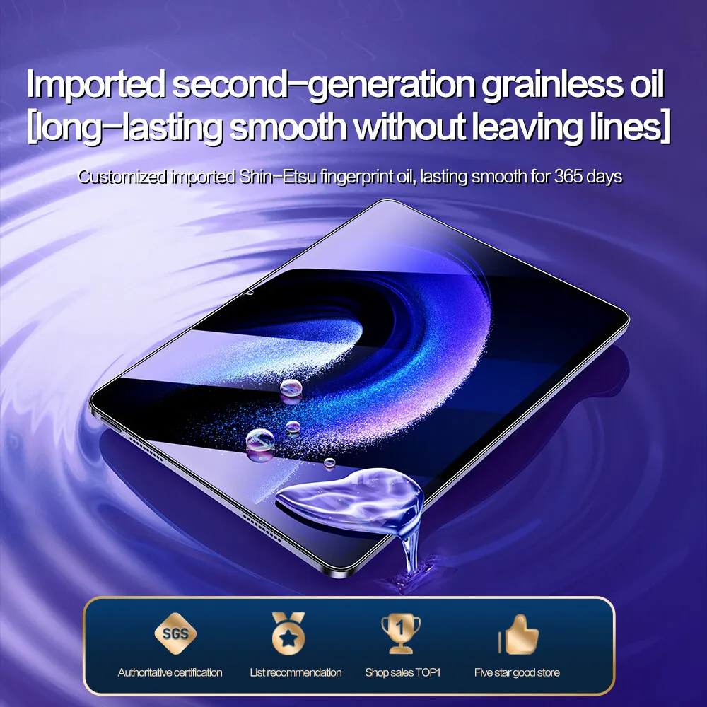 SmartDevil 1PC Screen Protector for Xiaomi Pad 6 Pro HD Tempered Glass Film for Mi Pad 5 Pro with Quick Installation Tool 5