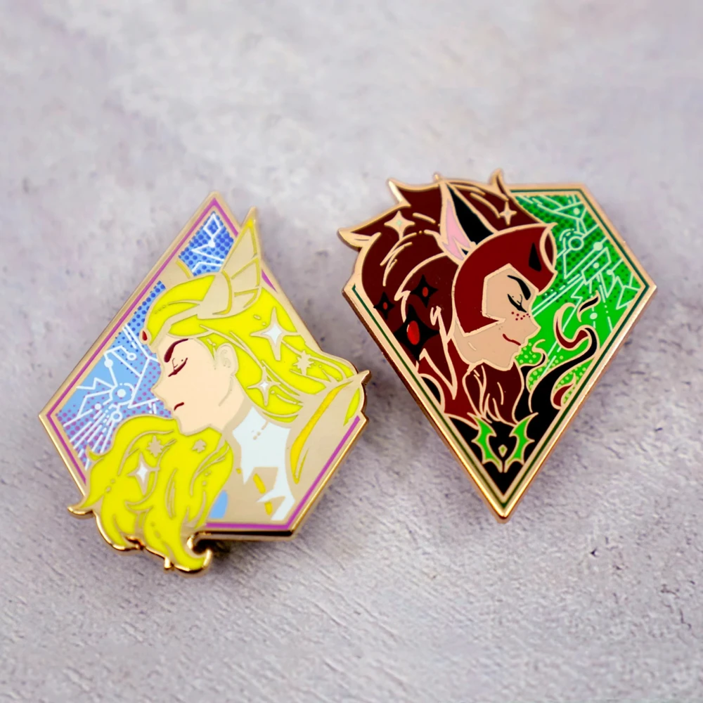 

Animation She Ra Enamel Pin Princess Power Catra Adora Accessory Nostalgia Medal Brooch Backpack Decor Unique Jewelry Gift