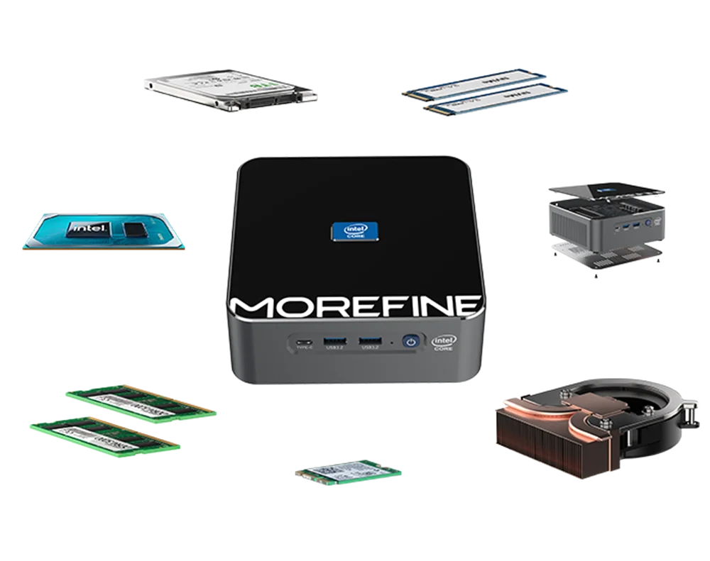 Morefine S600 Mini PC Intel CoreI i7-12800H/i5-12450H/i7-12650H