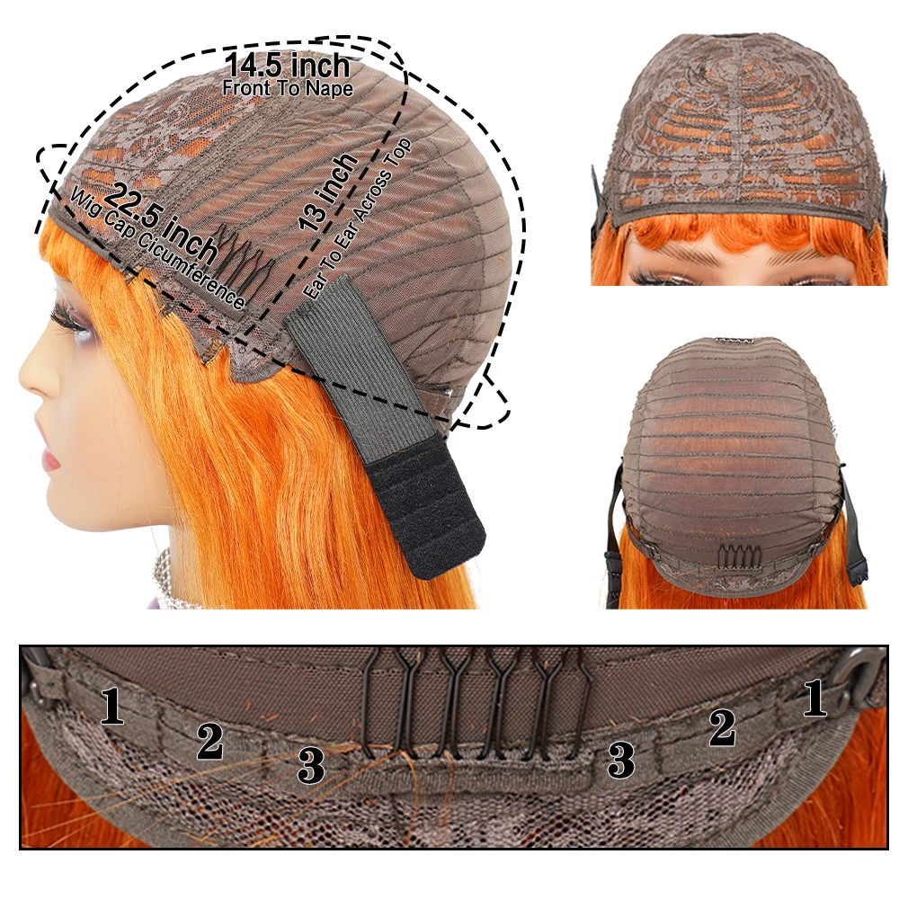 Рисунок 6 - Имбирный оранжевый парик с челкой