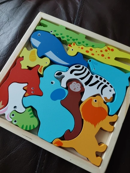 (EARLY CHRISTMAS SALE-49% OFF) Wooden Toy Dinosaur puzzles-Organic wooden toys