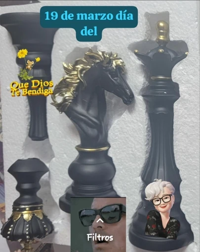 Elegant Chess Resin Figurines - King, Queen, Knight Decor Set photo review