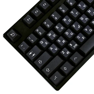 Черные минималистичные колпачки для клавиш Cherry Profile Mars Dye Sub Mac, колпачки для клавиш PBT для TKL 61 64 68 75 87 96 104 108