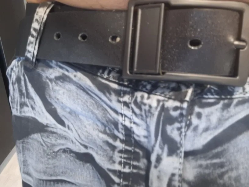 MIDNIGHT SOVEREIGN™ – Black Buckle Genuine Leather Belt photo review