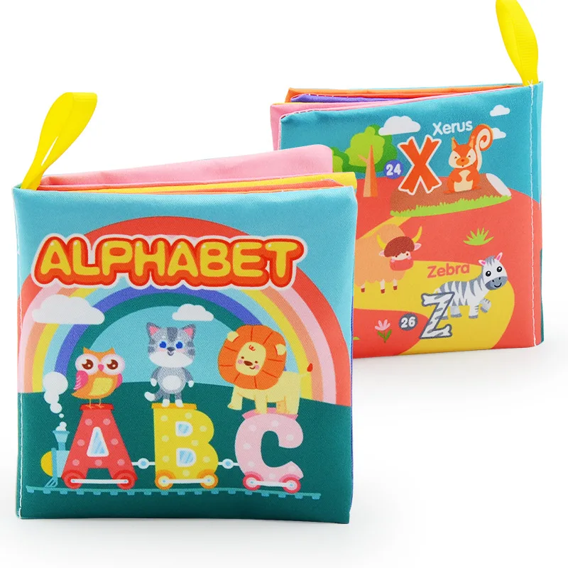 Washable Fabric Books Newborn Baby Educational Puzzle Cloth Book Kids Early Learning Develop Cognize Reading Kidsbook Infant Toy 5