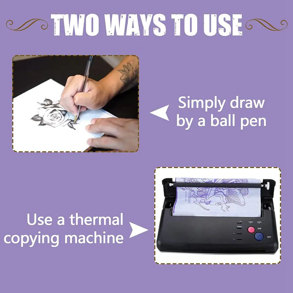 新品未使用】タトゥーマシン 転写機 サーマルコピー ポータブル 【公式