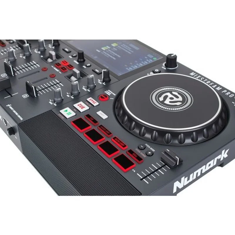 

100% Оригинальный автономный DJ-контроллер Numark Mixstream Pro +, музыкальная неограниченная потоковая передача, микшер, сенсорный экран, WiFi, SpeaAK