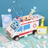 Wooden Doctor Kit For Kids,Pretend Playset For Toddlers With Medical Bag For Boys and Girls Fun Role Playing Game 5