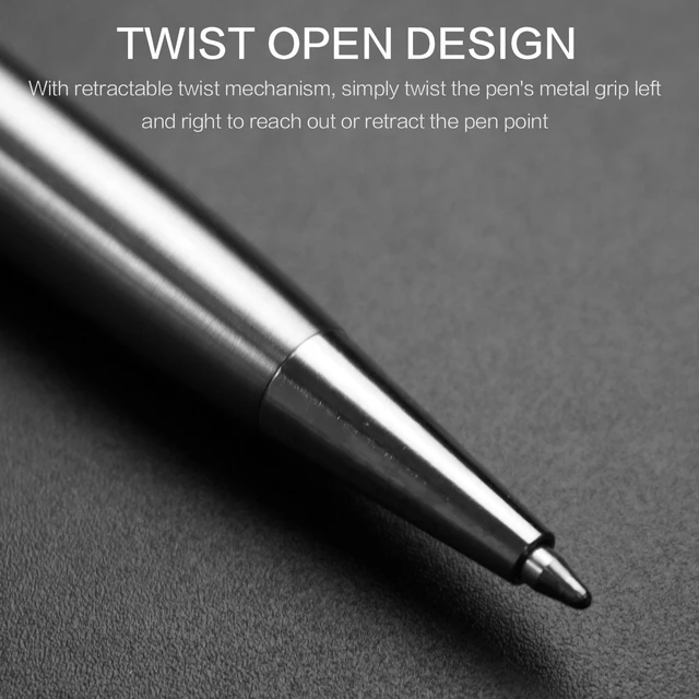 Ballpoint Pens Pens Medium Ball Point 1.0mm Smooth Writing Grip Metal  Retractable Executive Fancy Pen Compatible With