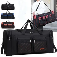 Large Capacity Handbag, Men's Luggage Bag, Multiple Pocket Travel Bag, Clothes Storage Bag 1