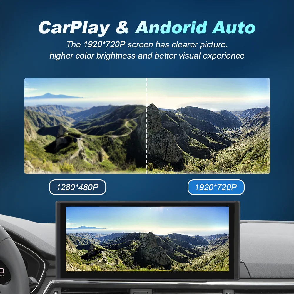Pantalla táctil Android 14 Qualcomm Wireless Carplay para Audi A4 A5 Q5 B9 2016 2017 2018-2022 Radio Multimedia Sistemas Inteligentes 6