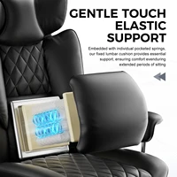 Big and Tall Gaming Chair with Pocket Spring Lumbar Support, Ergonomic Office Chair with Footrest - Image 3