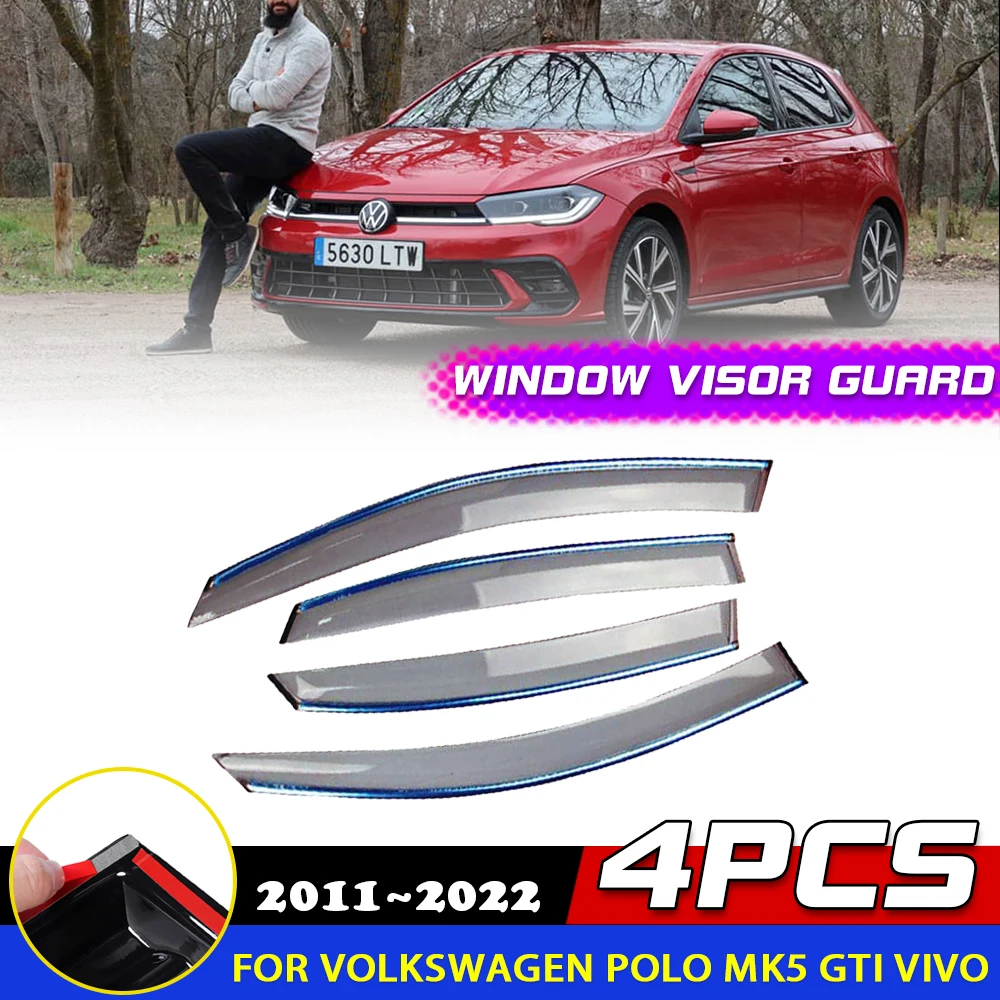 Windows Visor For Volkswagen VW Cross Polo Mk5 GTI Vivo