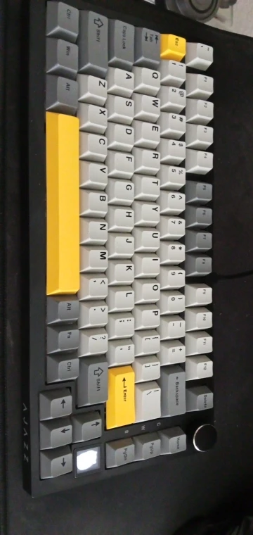 Ajazz AK820/AK820Pro Teclado mecánico para juegos Bluetooth 5,1/teclado personalizado inalámbrico/con cable C con perilla junta de intercambio en caliente photo review