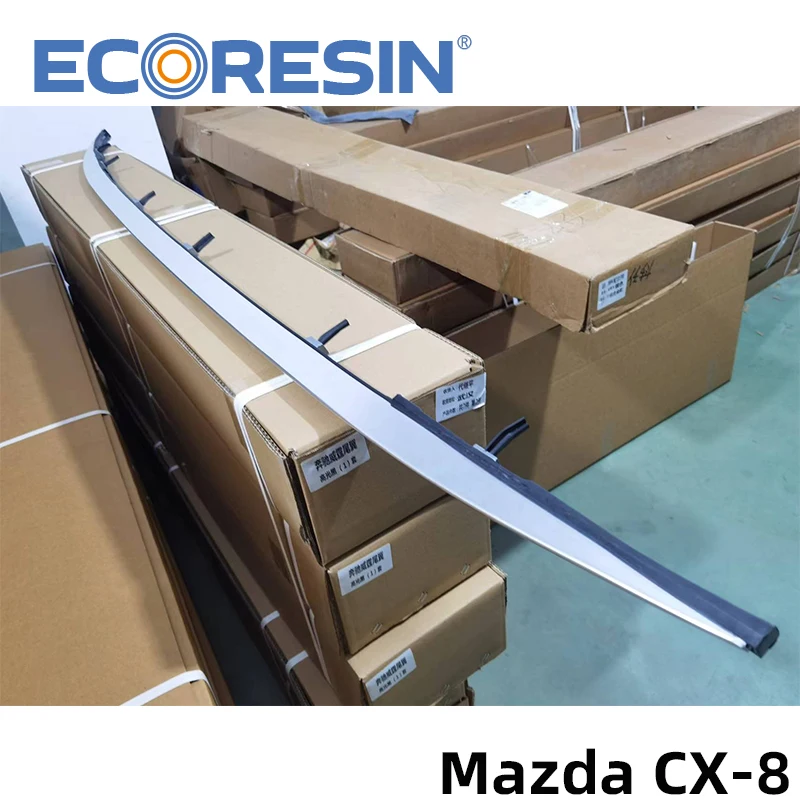 マツダCX-8 2017-2021トップ屋根ラックレール荷物 & クロスバーアルミ