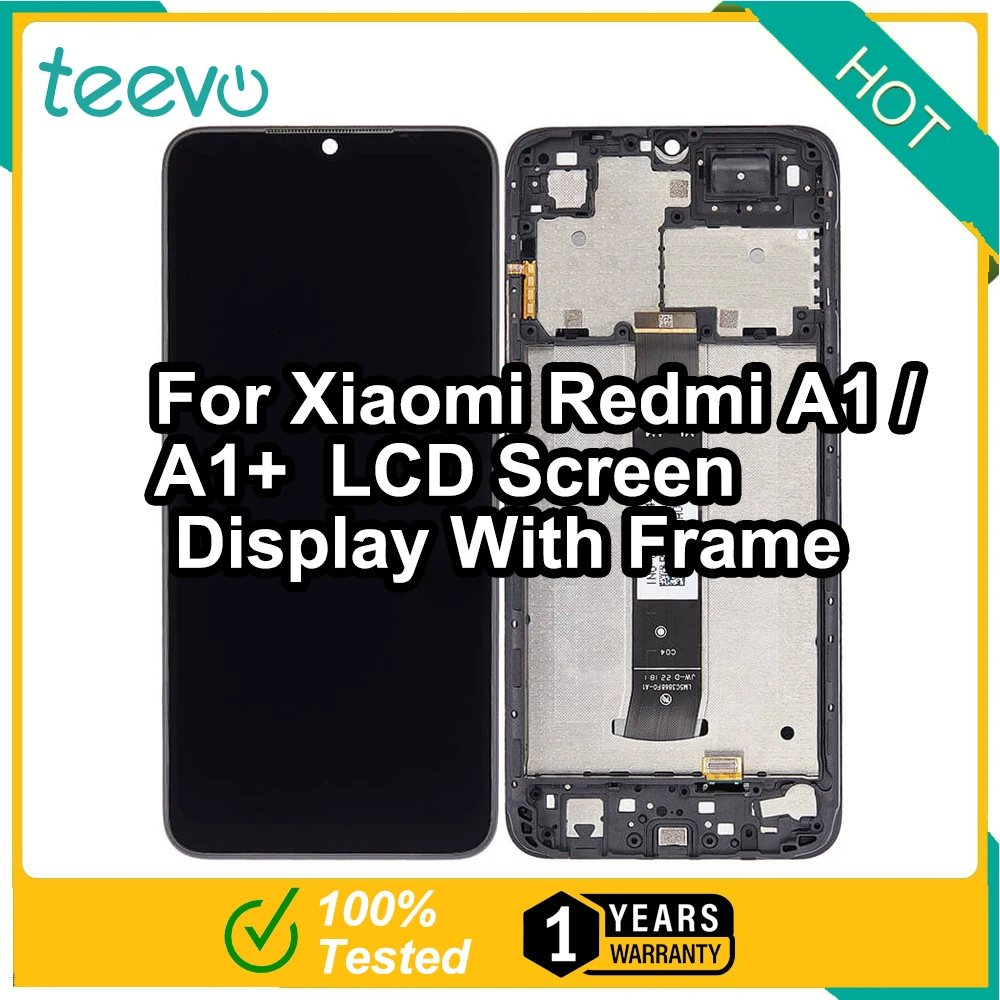 

Teevo LCD For Xiaomi Redmi A1/ A1+ Screen Display & Touch Screen Digitizer With Frame Black