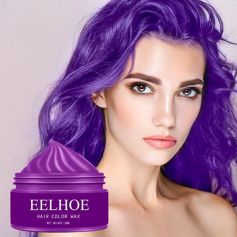 

Instant Hair Coloring Temporary Hair Coloring Shampoo DIY Coloring Modeling Hair Wax Disposable Hair Styling for Cosplay Party