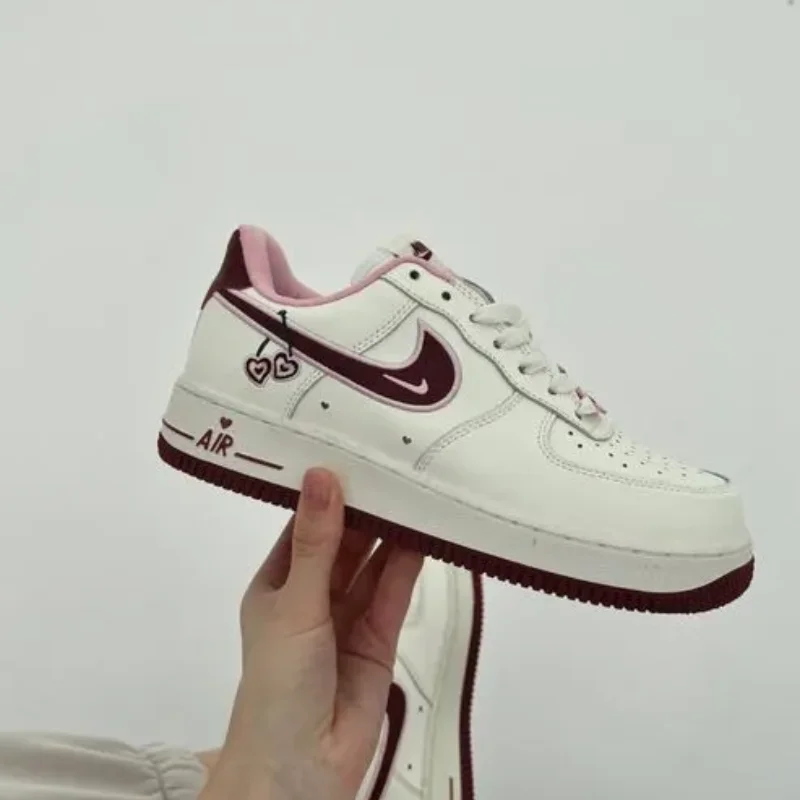 pink and grey air force ones