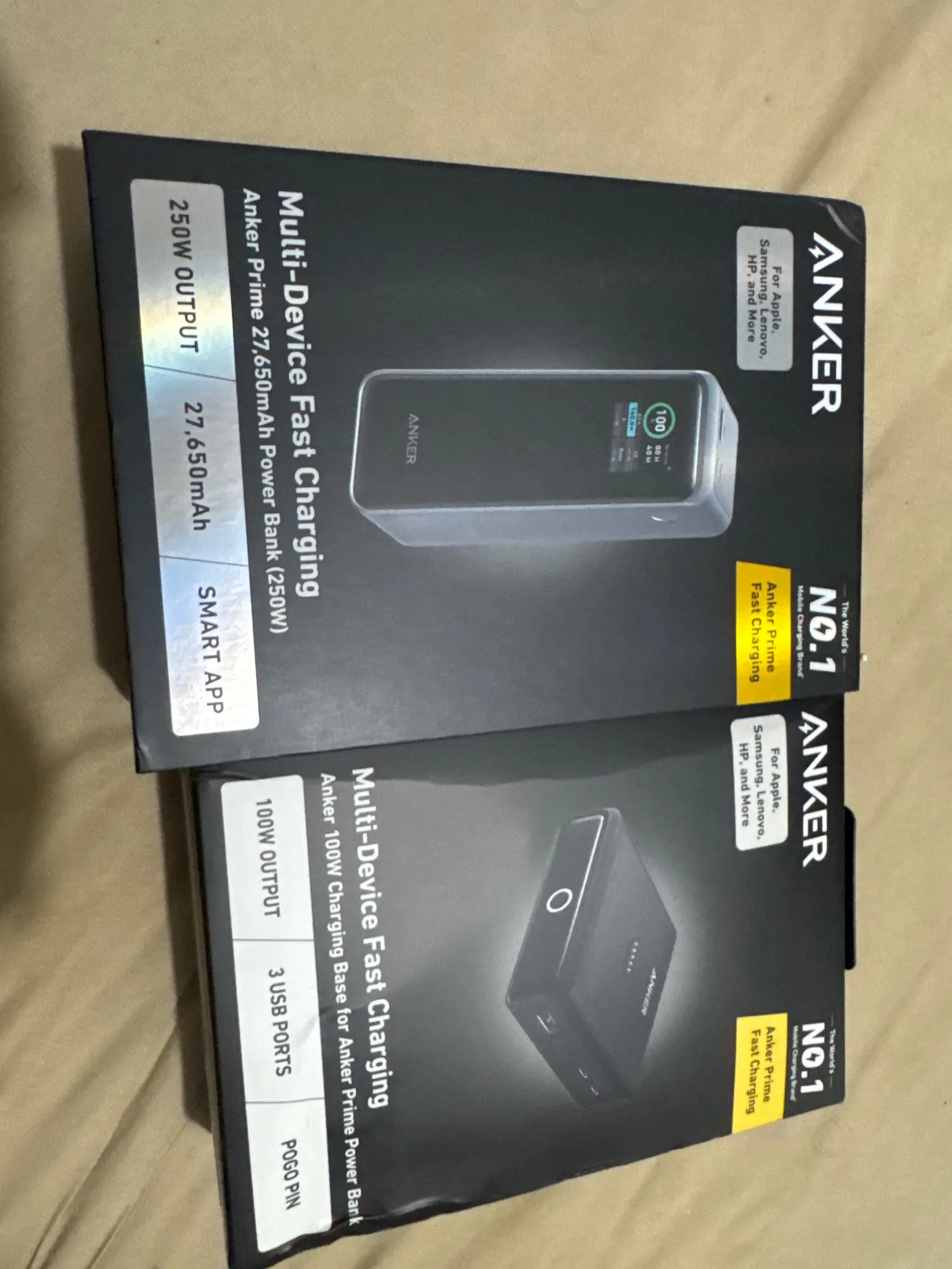 Anker Prime Power Bank 27650mAh 3-Port 250W Portable Charger 99.54