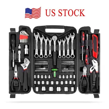 95PCS Mechanics Tool Set, General Purpose Mixed Sockets and Wrenches Auto Repair Tool Kit with Plastic Storage Case 1