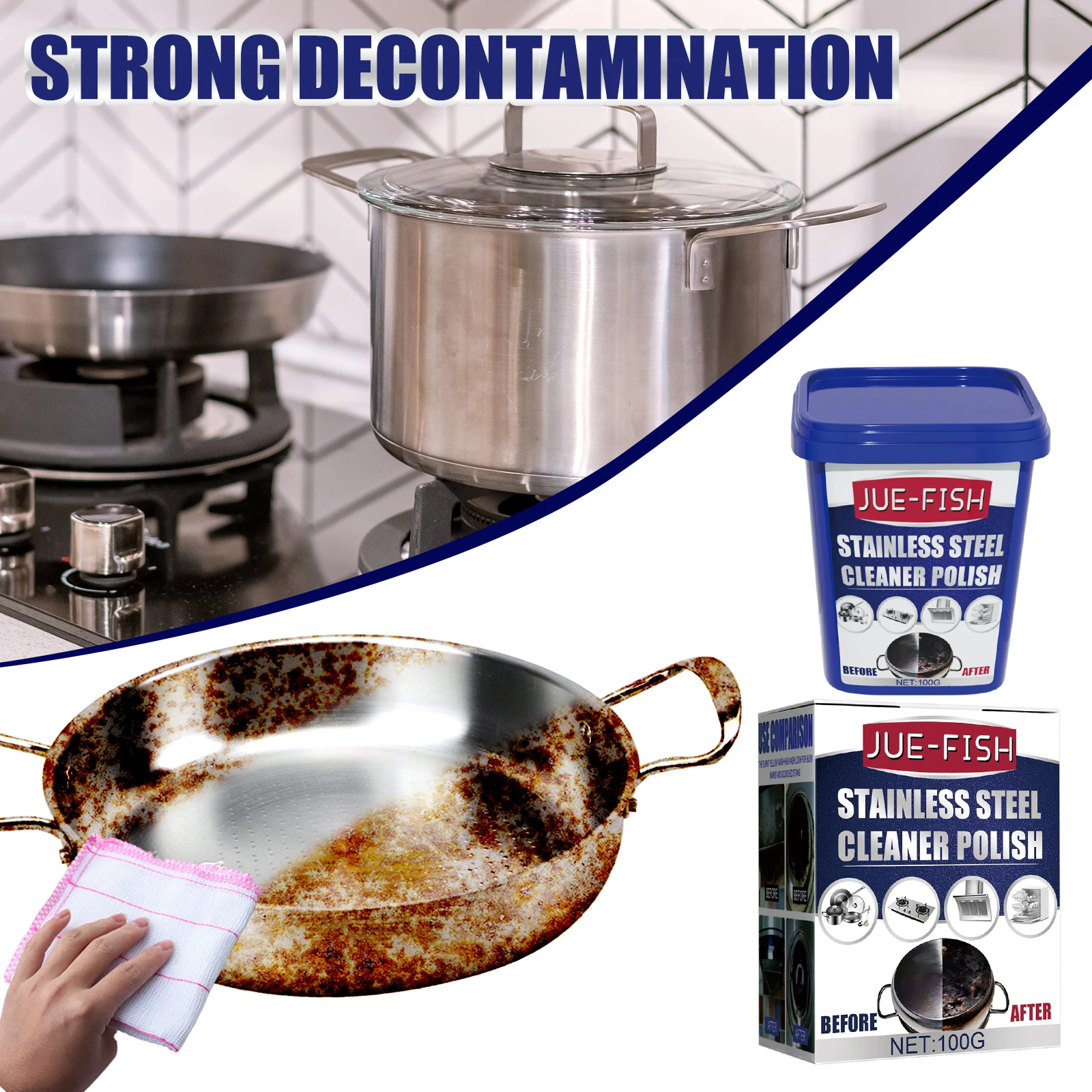 Stainless Steel Cleaner Polish Rust Removal Agent