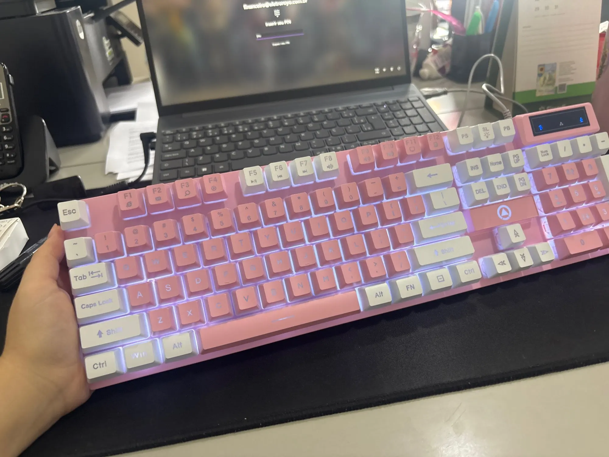 YINDIAO K500 Wired Low Profile Keyboard with Numpad photo review
