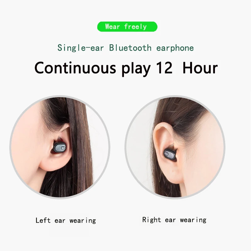Invisible Bluetooth Earphones, In-ear Wireless Mini Bluetooth Speakers, Invisible Game Sports Physical Noise Reduction Single Ea - Image 6