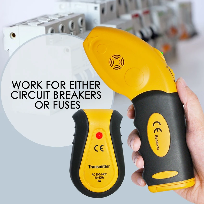 Description Picture 6 of item110V 220V Socket Tester Circuit Breaker Finders Electrical Finder Tool Lamp Socket Outlet Adapters Cable Tracker Transmitter