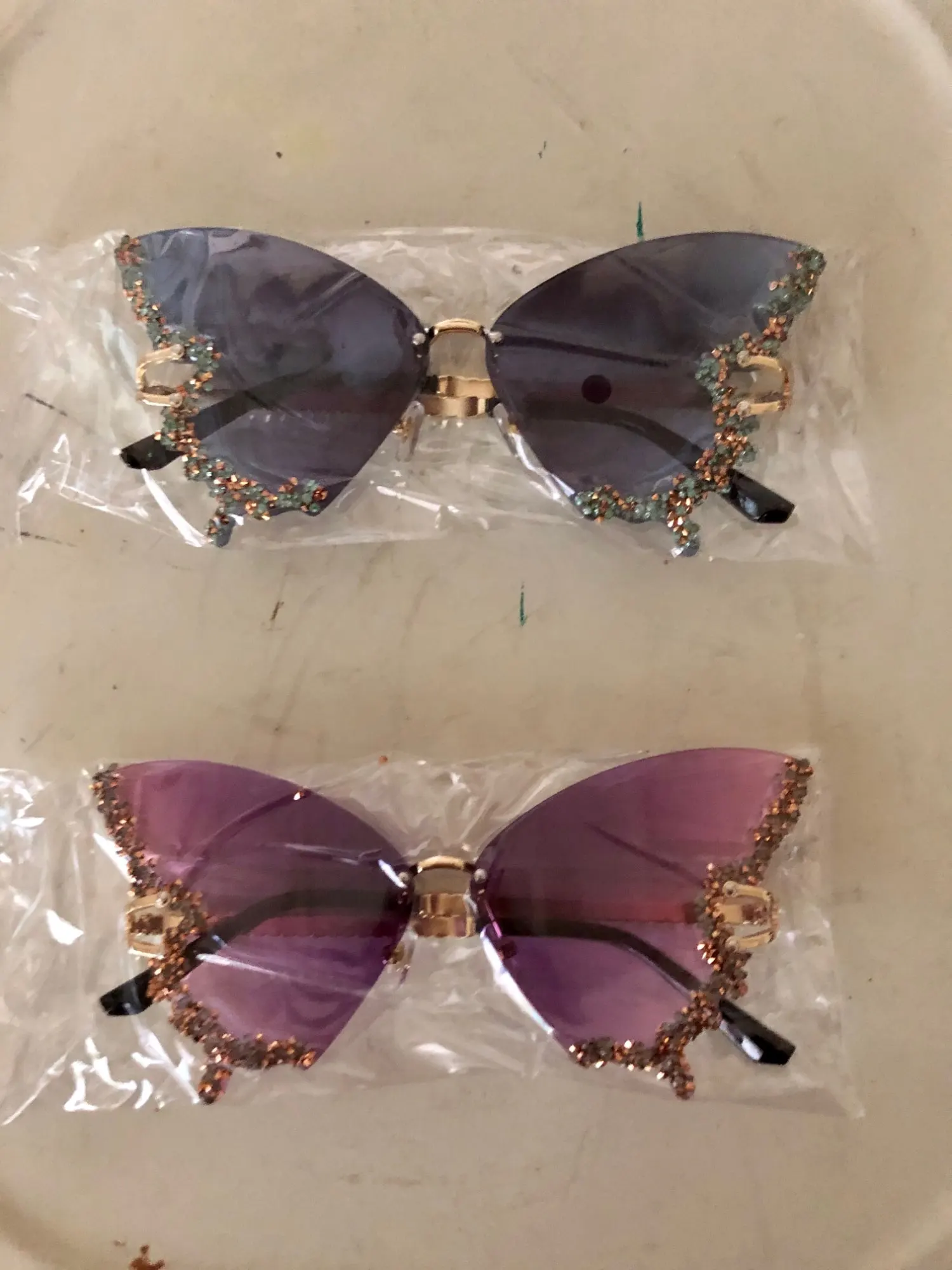 Diamond Butterfly Sunglasses