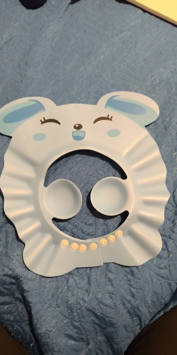 Bonnet de bain pour enfants réglable – Chapeau de shampoing bébé, protection oreilles et yeux, couvre-tête de douche photo review