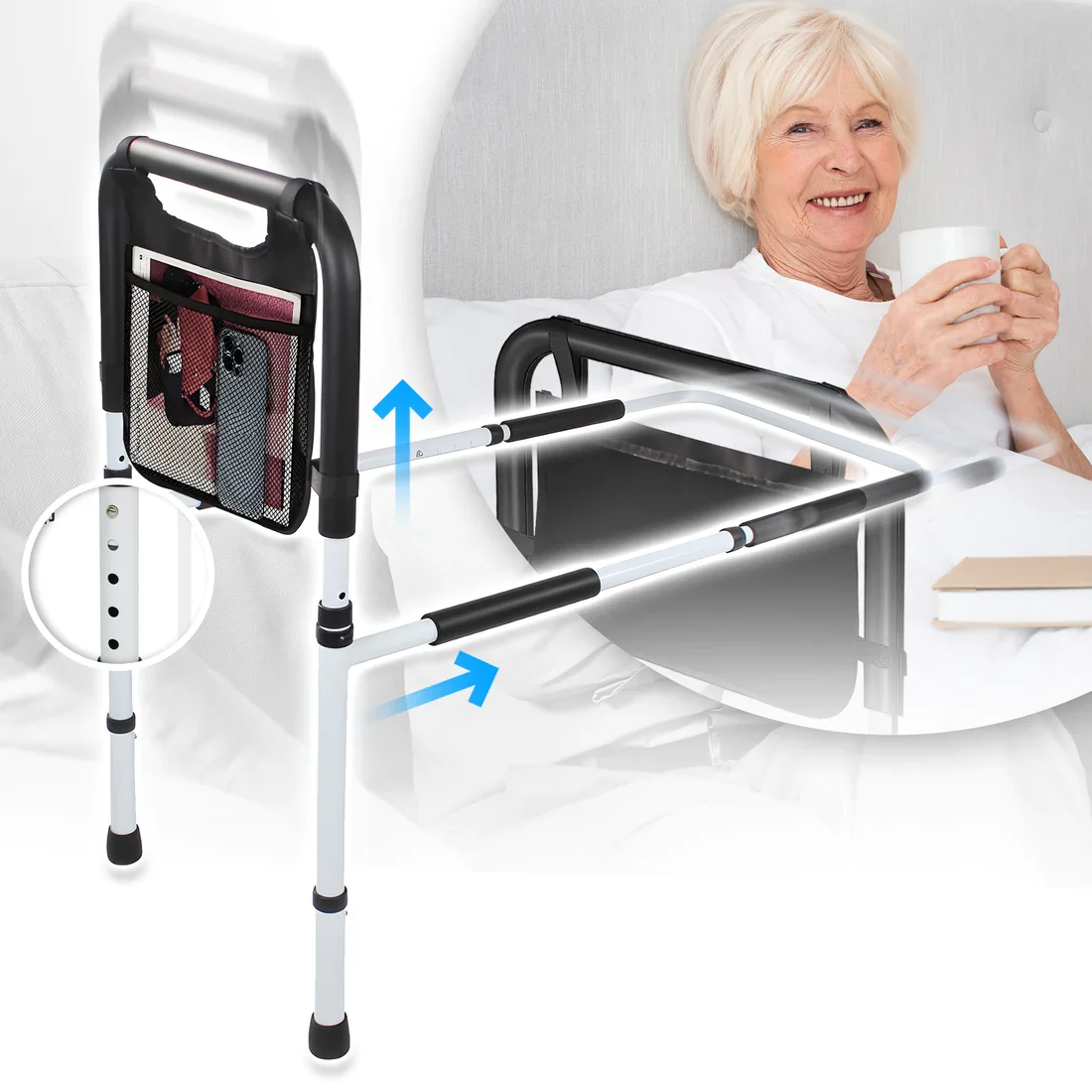 ArrowzoomEasyExtendableBedsideRailGrabBarHandleSupportBracket